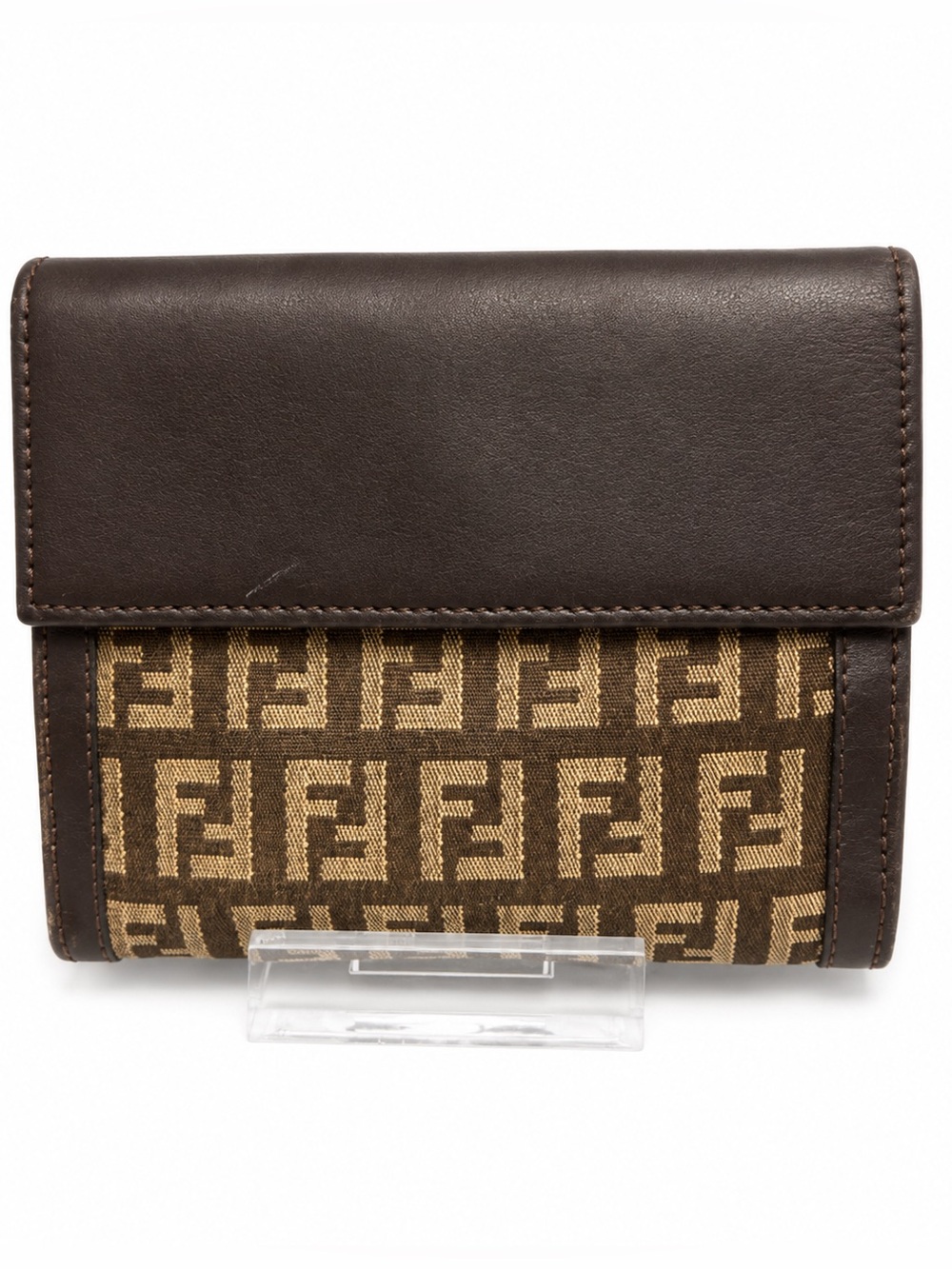 Fendi Brown Zucca Canvas Bifold Wallet - Picture 2 of 9